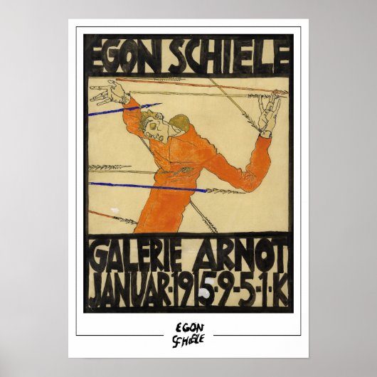 Egon Schiele Fine Art #231-2 Poster (Voorkant)