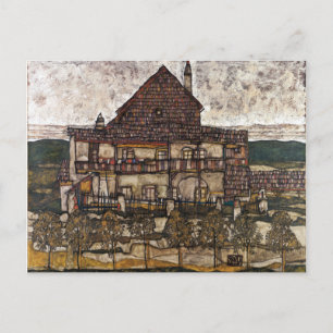 Egon Schiele Huis met Shingle Dak Oude Huis II Briefkaart