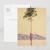 Egon Schiele- kastanjeboom bij het meer van de Con Briefkaart (Voorkant / Achterkant)