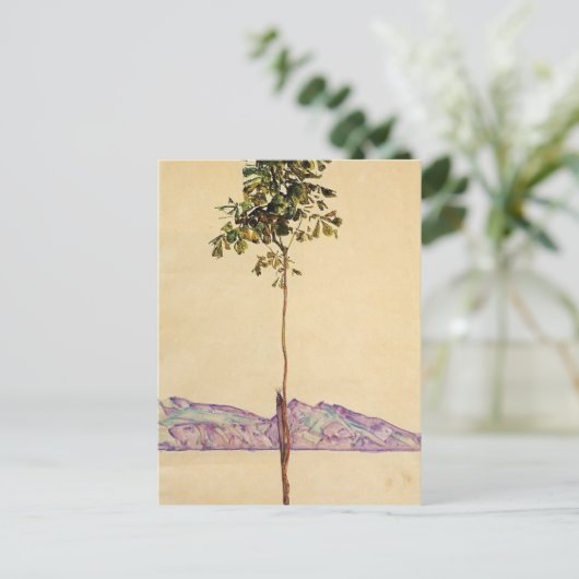 Egon Schiele- kastanjeboom bij het meer van de Con Briefkaart (Staand voorkant)