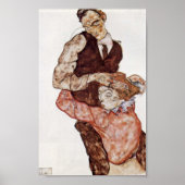 Egon Schiele - Lovers Poster (Voorkant)