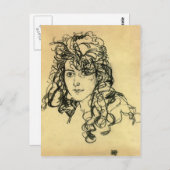 Egon Schiele- Madame Sohn Briefkaart (Voorkant / Achterkant)