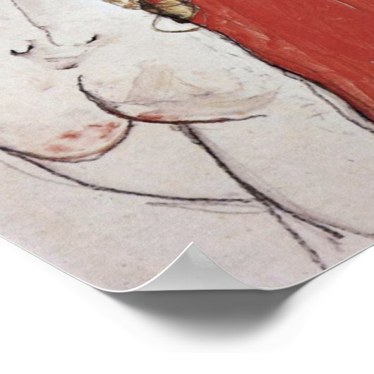 Egon Schiele - moeder en dochter Poster (Hoek)