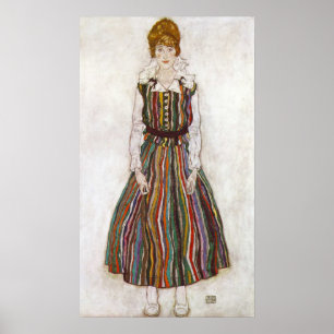 Egon Schiele Portrait of Edith Schiele Poster