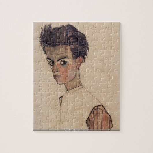 Egon Schiele - puzzle d'autoportrait (Vertical)