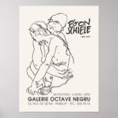 Egon Schiele Seated Woman Art Exhibition Poster (Voorkant)