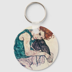 Egon Schiele Seated Woman Sleutelhanger