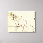 Egon Schiele - Self Portrait as St Sebastian Canvas Afdruk (Voorkant)