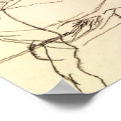 Egon Schiele - Self Portrait as St Sebastian Poster (Hoek)