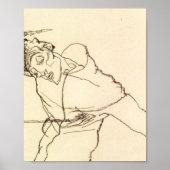 Egon Schiele - Self Portrait as St Sebastian Poster (Voorkant)