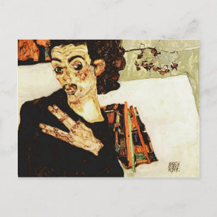 Egon Schiele - Self-Portrait met Black Vase Briefkaart