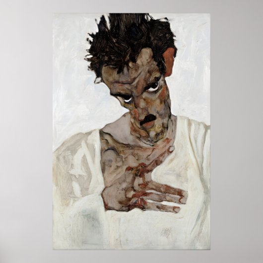 Egon Schiele Self-Portrait Poster Expressionism (Devant)