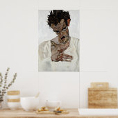Egon Schiele Self-Portrait Poster Expressionism (Cuisine)