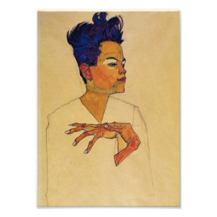 Egon Schiele Self Portret Print Foto Afdruk