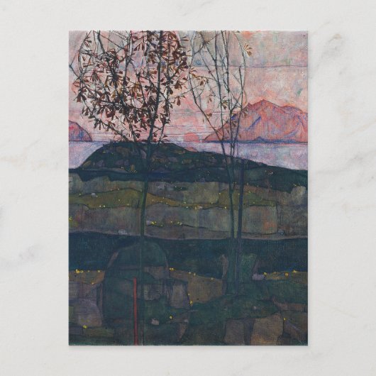Egon Schiele Setting Sun Briefkaart (Voorkant)