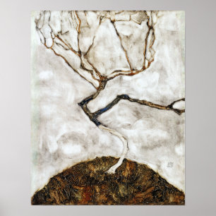 Egon Schiele Small Tree in het late najaar Poster