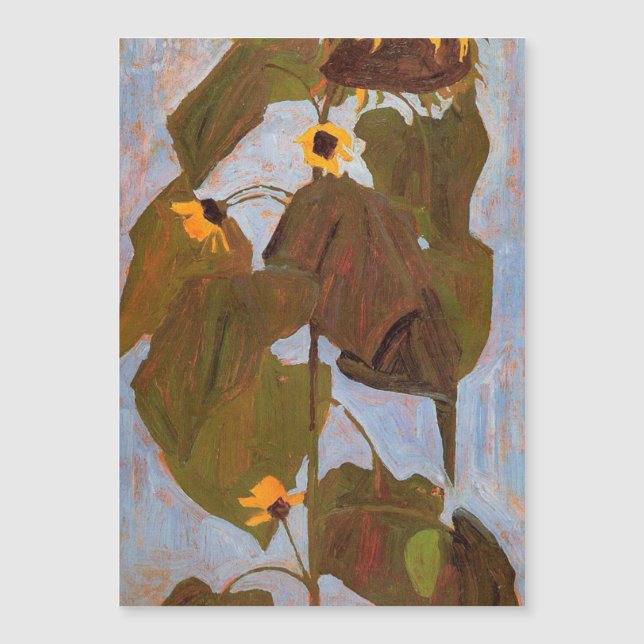 Egon Schiele - Sunflower 1908 (Voorkant)
