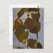 Egon Schiele- Sunflower Briefkaart (Voorkant / Achterkant)