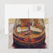 Egon Schiele- Trieste Vissen Boat Briefkaart (Voorkant / Achterkant)