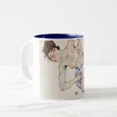 EGON SCHIELE TWEEKLEURIGE KOFFIEMOK (Voorkant links)