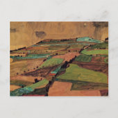 Egon Schiele - Veldlandschap Briefkaart (Voorkant)