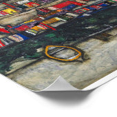 Egon Schiele - woningen met wasgoed Poster (Hoek)