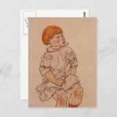 Egon Schiele- Zaads Kind Briefkaart (Voorkant / Achterkant)