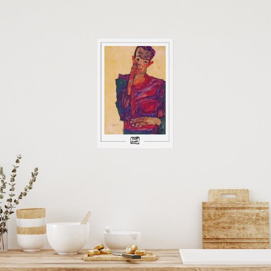 Egon Schiele Zedign Art Poster #103-3 (Keuken)