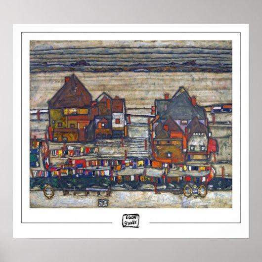 Egon Schiele Zedign Art Poster #13 (Voorkant)