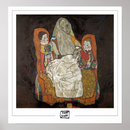 Egon Schiele Zedign Art Poster #13-3 (Voorkant)