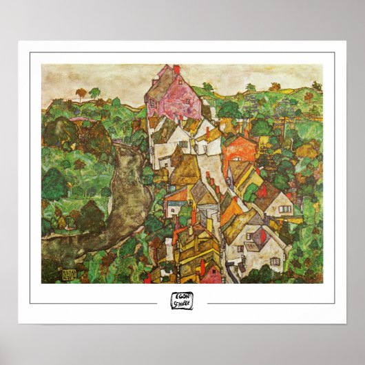 Egon Schiele Zedign Art Poster #16-3 (Voorkant)