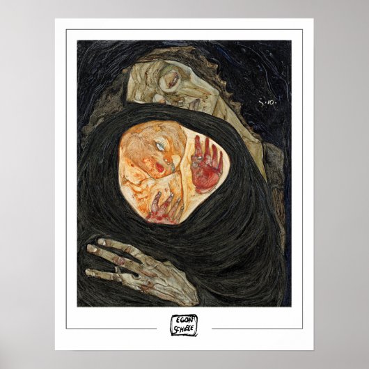 Egon Schiele Zedign Art Poster #20-2 (Voorkant)