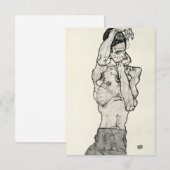Egon Schiele - Zeichnungen II. Informatiekaartje (Voorkant / Achterkant)