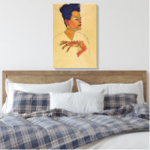 Egon Schiele Zelfportret Canvas Print (Insitu (Slaapkamer))