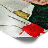 Egon Schiele - zelfportret met de Chinese lantaarn Foto Afdruk (Hoek)