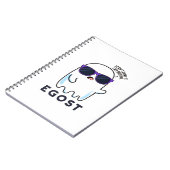 Egost Funny Halloween Ego Ghost Pun Notitieboek (Linkerzijde)