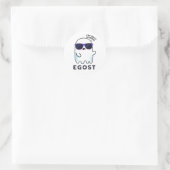 Egost Funny Halloween Ego Ghost Pun Ronde Sticker (Tas)