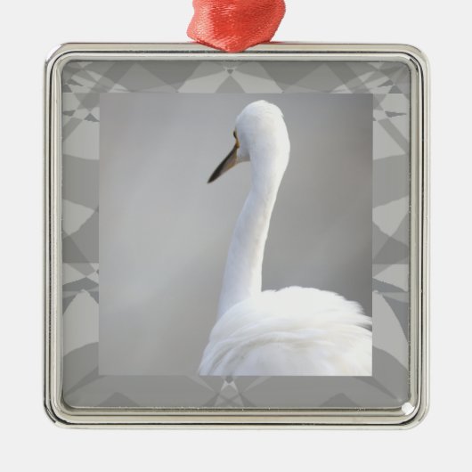 Egret Bird Photo Ornament  (Voorkant)