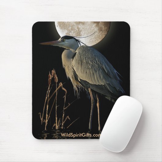 EGRET - BLUE HERON Mousepad Series Muismat (Met muis)