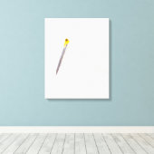 Egret headshot canvas afdruk (Insitu (Houten vloer))