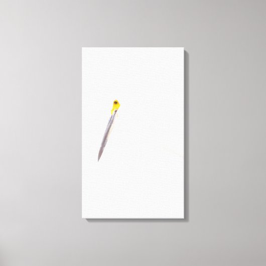 Egret headshot canvas afdruk (Voorkant)