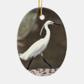 Egret Holiday Ornament (Achterkant)