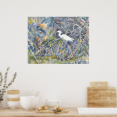 Egret. Impression d'aquarelle (Cuisine)