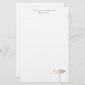 Egret Letterhead papier: Briefpapier (Voorkant / Achterkant)