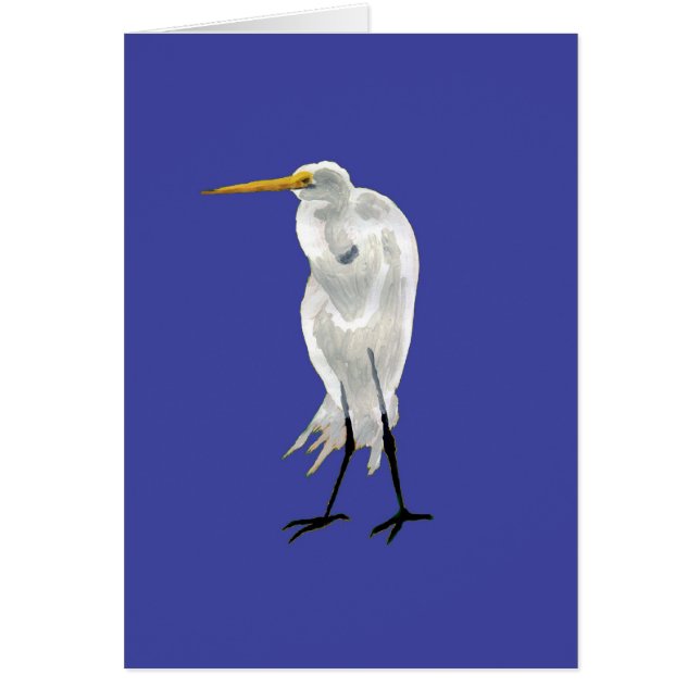Egret op blauw (Voorkant)