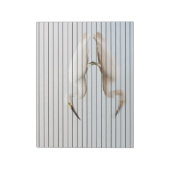 Egret op stille vijver notitieblok (Gedraaid)