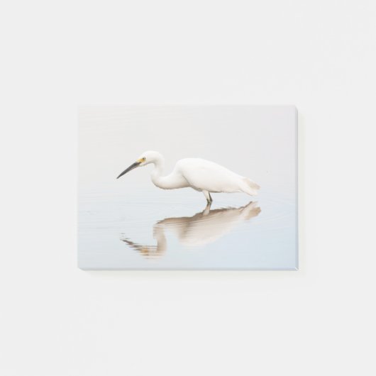 Egret op stille vijver post-it® notes (Voorkant)