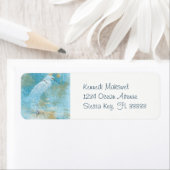 Egret Painting Art Etiket (Insitu)