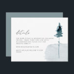 EGRET Rustic Winter Pine Détails du Mariage Carte<br><div class="desc">Ce mariage détails carte de boîtier comprend l'aquarelle foresterie et les polices cursives manuscrites. Cette carte d'enceinte est parfaite pour fournir à vos invités des informations sur l'hébergement, les itinéraires, le site Web de votre mariage ou toute autre information dont ils pourraient avoir besoin à l'approche de votre mariage. Modifiez...</div>