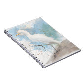 Egret watercolor  notitieboek (Rechterzijde)